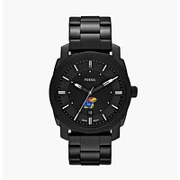 Men's Fossil Kansas Jayhawks Machine Stainless Steel Watch