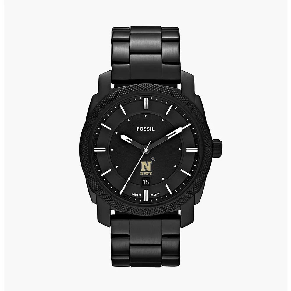 Men's Fossil Navy Midshipmen Machine Stainless Steel Watch