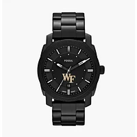 Men's Fossil Wake Forest Demon Deacons Machine Stainless Steel Watch