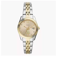 Women's Fossil Appalachian State Mountaineers Scarlette Two-Tone Stainless Steel Watch