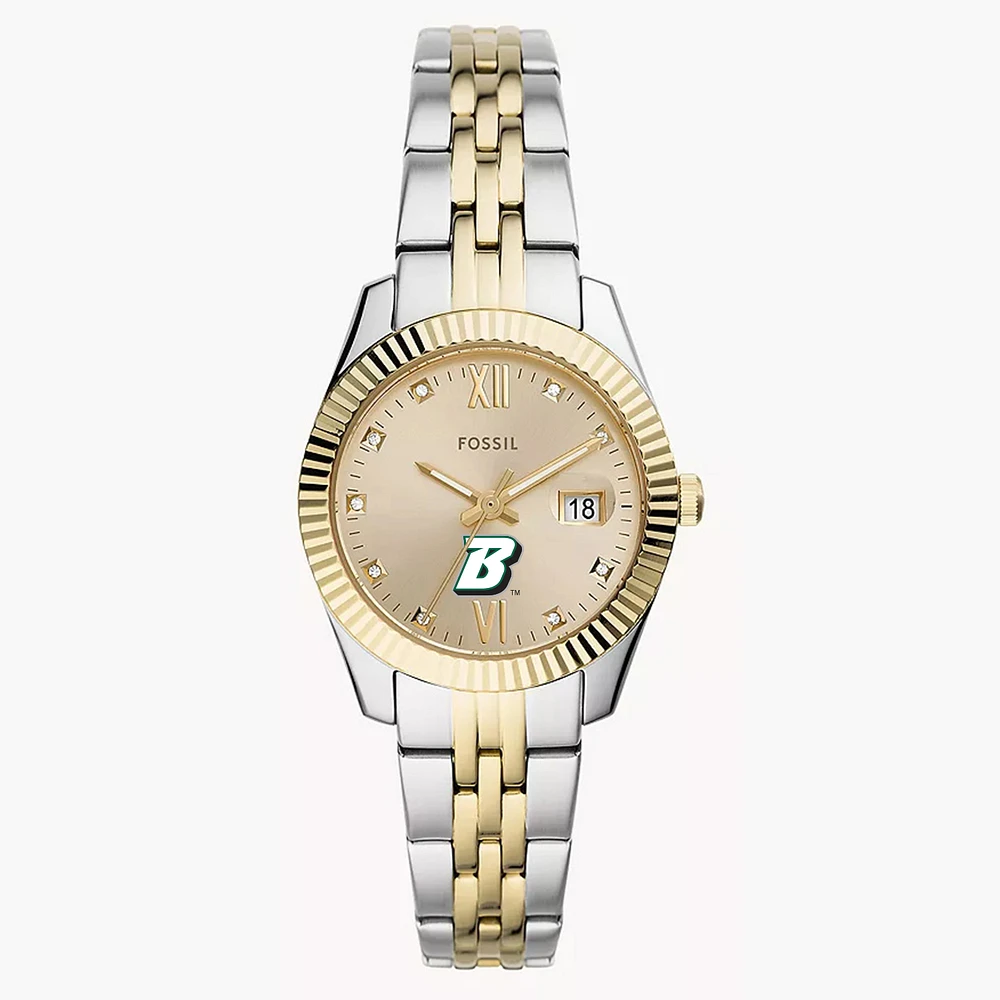 Women's Fossil Binghamton Bearcats Scarlette Two-Tone Stainless Steel Watch