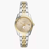 Women's Fossil Texas Longhorns Scarlette Two-Tone Stainless Steel Watch