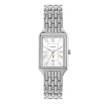 Women's Fossil Arizona State Sun Devils Raquel Three-Hand Date Stainless Steel Watch