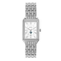 Women's Fossil UNC Wilmington Seahawks Raquel Three-Hand Date Stainless Steel Watch