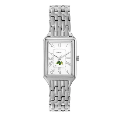 Women's Fossil NDSU Bison Raquel Three-Hand Date Stainless Steel Watch