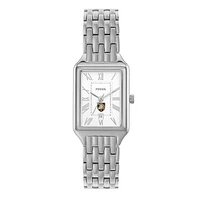 Women's Fossil Army Black Knights Raquel Three-Hand Date Stainless Steel Watch
