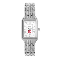 Women's Fossil Boston University Raquel Three-Hand Date Stainless Steel Watch