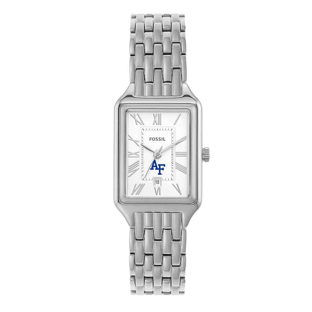 Women's Fossil Air Force Falcons Raquel Three-Hand Date Stainless Steel Watch