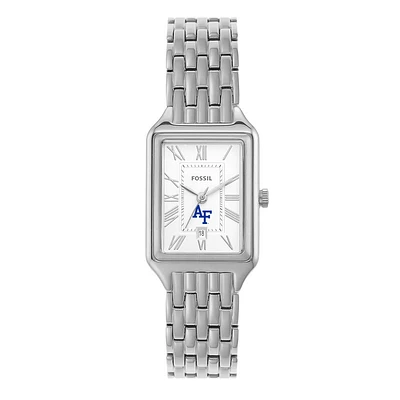 Women's Fossil Air Force Falcons Raquel Three-Hand Date Stainless Steel Watch