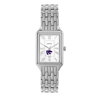 Women's Fossil Kansas State Wildcats Raquel Three-Hand Date Stainless Steel Watch