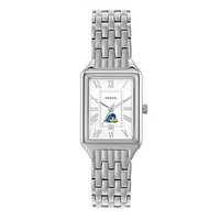 Women's Fossil Delaware Fightin' Blue Hens Raquel Three-Hand Date Stainless Steel Watch