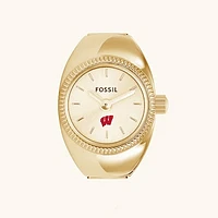 Women's Fossil Wisconsin Badgers Watch Ring