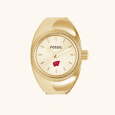 Women's Fossil Wisconsin Badgers Watch Ring