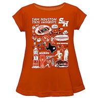 Girls Toddler Vive La Fete Sam Houston State Bearkats Impressions Artwork A-Line Top