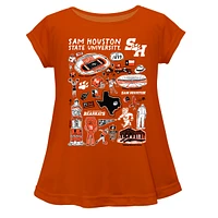 Girls Toddler Vive La Fete Sam Houston State Bearkats Impressions Artwork A-Line Top