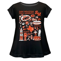 Girls Toddler Vive La Fete Sam Houston State Bearkats Impressions Artwork A-Line Top