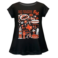 Girls Toddler Vive La Fete Sam Houston State Bearkats Impressions Artwork A-Line Top
