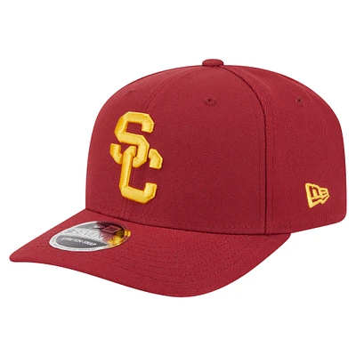 Men's New Era  Cardinal USC Trojans Team Collective 9SEVENTY Stretch-Snap Adjustable Hat