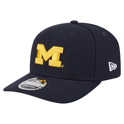 Men's New Era  Navy Michigan Wolverines Team Collective 9SEVENTY Stretch-Snap Adjustable Hat