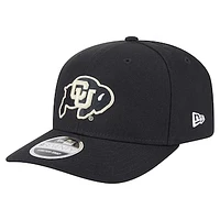 Men's New Era  Black Colorado Buffaloes Team Collective 9SEVENTY Stretch-Snap Adjustable Hat