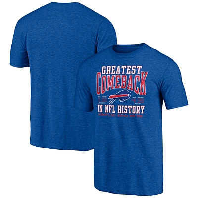 Men's  Royal Buffalo Bills Vintage Tri-Blend T-Shirt