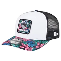 Men's New Era  White Golden State Warriors Floral 9SEVENTY Adjustable Hat