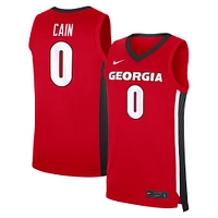 Men's Nike Blue Cain Red Georgia Bulldogs NIL Basketball Replica Player Jersey