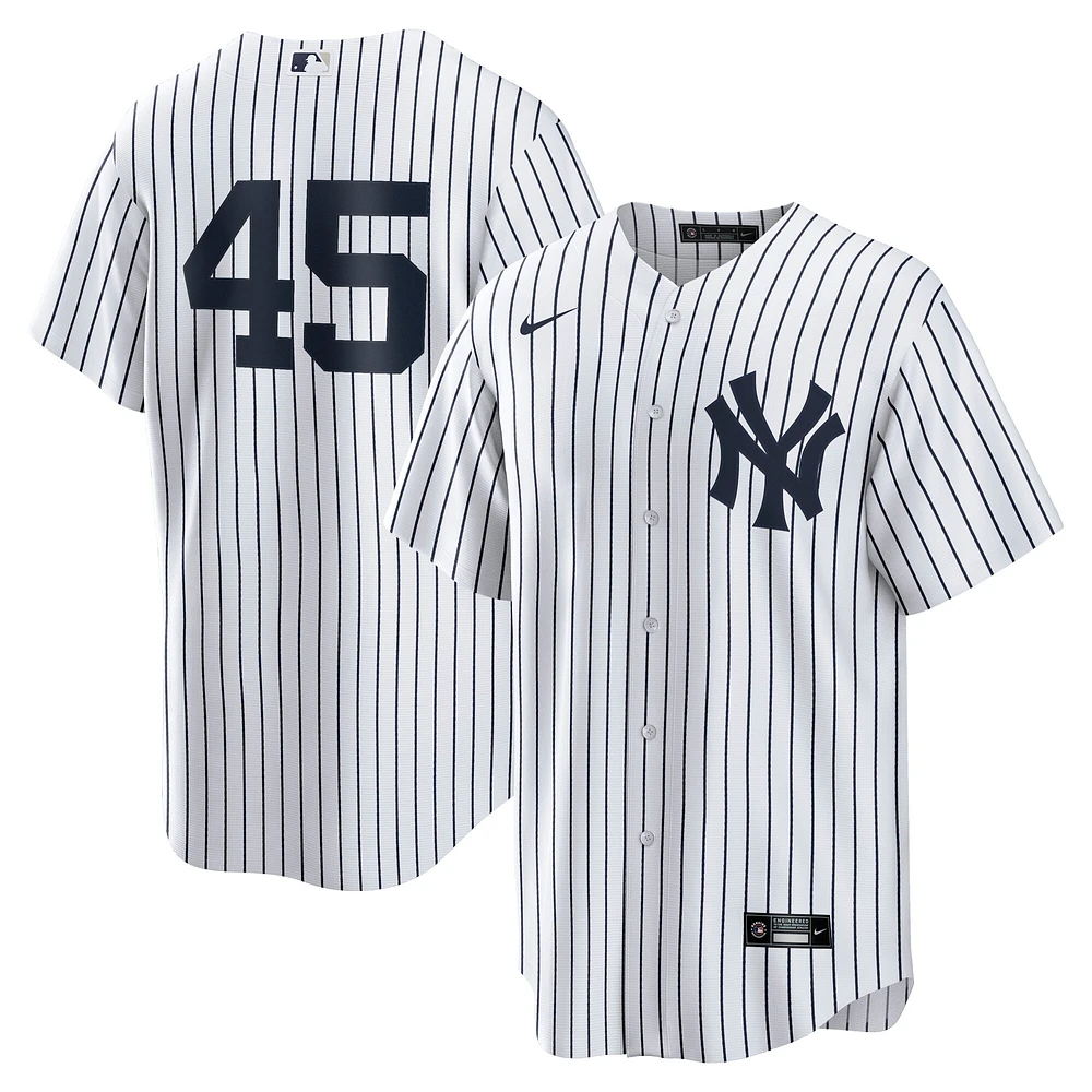 Men's Nike Gerrit Cole White New York Yankees Home Replica Player Jersey