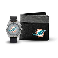 Miami Dolphins Watch and Wallet Gift Set