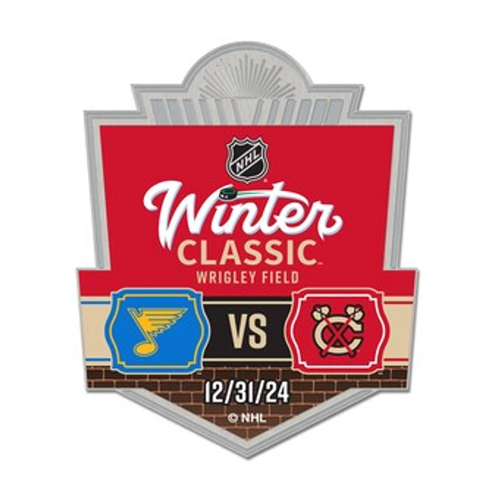 WinCraft Chicago Blackhawks vs. St. Louis Blues 2025 NHL Winter Classic Collector Pin