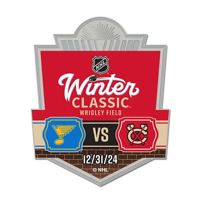 WinCraft Chicago Blackhawks vs. St. Louis Blues 2025 NHL Winter Classic Collector Pin