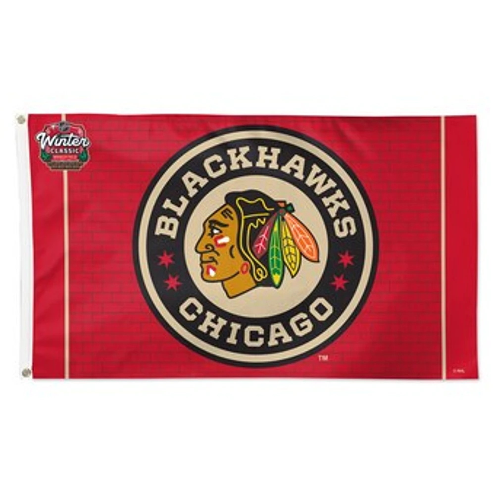 WinCraft Chicago Blackhawks 2025 NHL Winter Classic 3' x 5' One-Sided Deluxe Flag