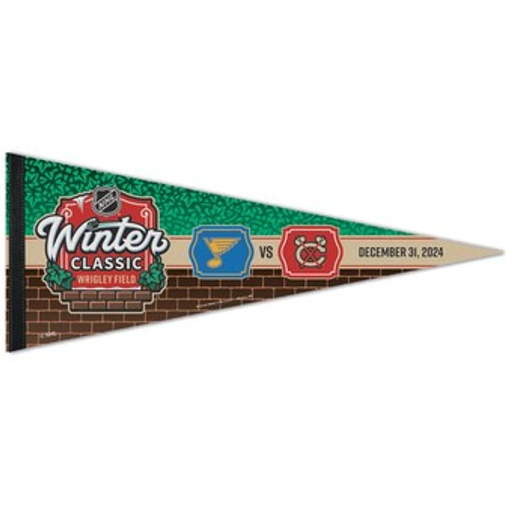 WinCraft Chicago Blackhawks vs. St. Louis Blues 2025 NHL Winter Classic 12" x 30" Premium Pennant