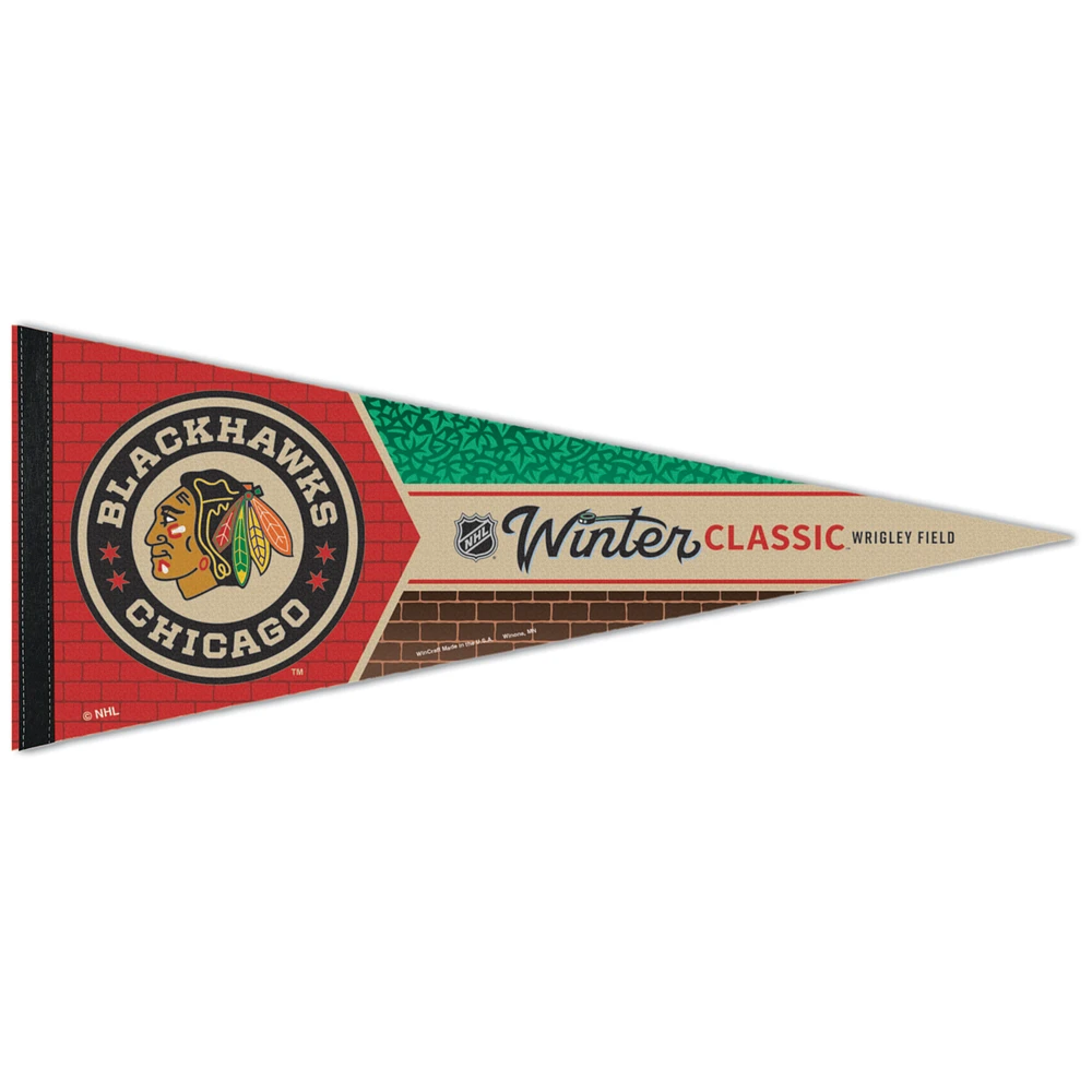 WinCraft Chicago Blackhawks 2025 NHL Winter Classic 12" x 30" Premium Pennant