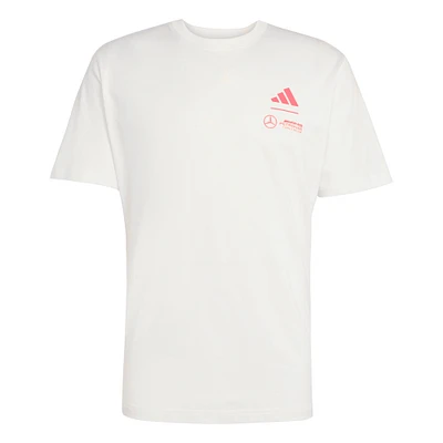 Men's adidas  White Mercedes-AMG Petronas F1 Team 2025 Miami Grand Prix Pack T-Shirt
