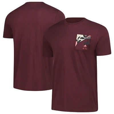 Men's adidas  Dark Red Mercedes-AMG Petronas F1 Team 2025 Miami Grand Prix Pack T-Shirt