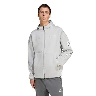 Men's adidas  Gray Mercedes-AMG Petronas F1 Team Silverstone Pack Full-Zip Hoodie