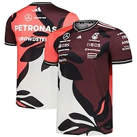 Men's adidas  Dark Red Mercedes-AMG Petronas F1 Team 2025 Miami Grand Prix AEROREADY Driver Replica Jersey