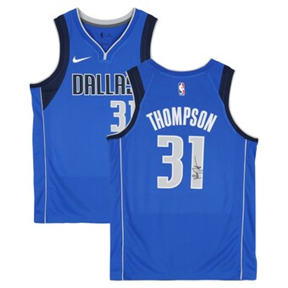 Klay Thompson Dallas Mavericks Autographed Blue Nike Icon Edition Swingman Jersey