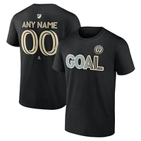 Men's Black Philadelphia Union Goal Custom T-Shirt