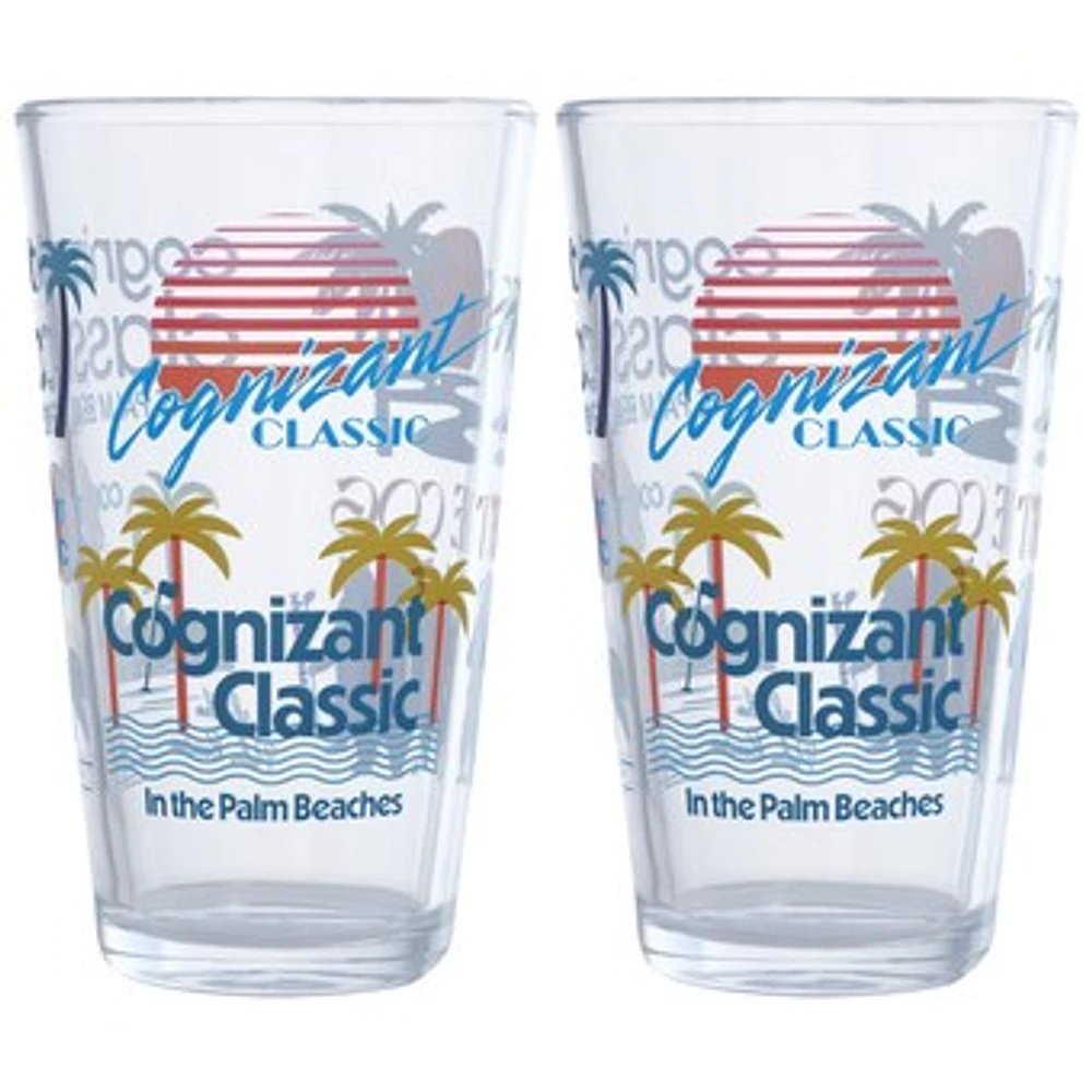 2025  Cognizant Classic Scatter Print 16oz. Pint Glass Two Pack