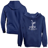Men's 1863FC  Navy Tottenham Hotspur Mono Badge Fleece Pullover Hoodie