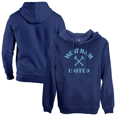 Men's 1863FC  Navy West Ham United Team Arch Fleece Pullover Hoodie