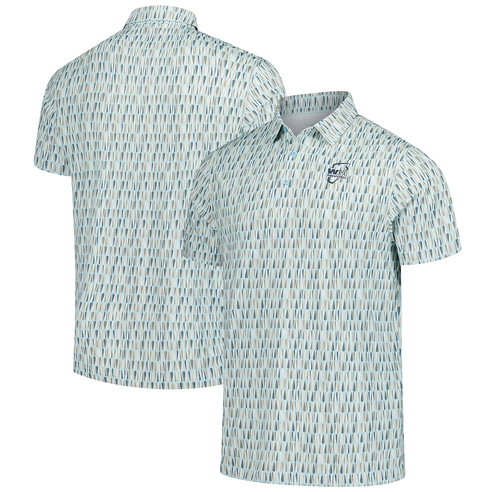 Men's Ahead  Light Blue WM Phoenix Open Taos Polo