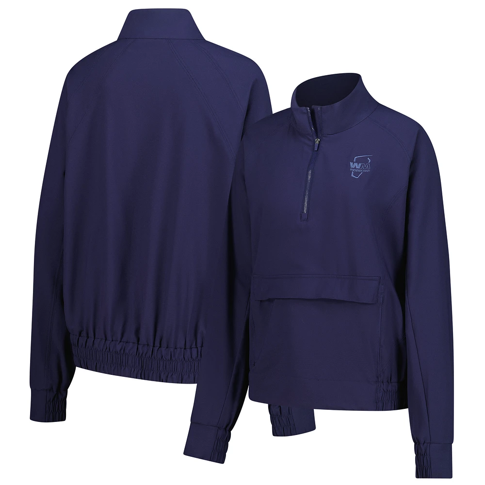 Women's Ahead  Purple WM Phoenix Open Hudson Quarter-Zip Top