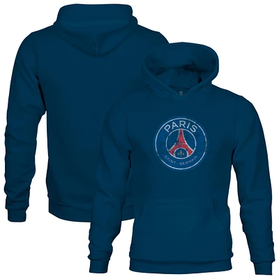 Youth 1863FC Navy Paris Saint-Germain Color Badge Fleece Pullover Hoodie