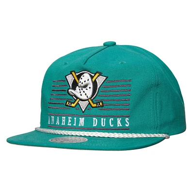 Men's Mitchell & Ness Teal Anaheim Ducks Ascend Deadstock Snapback Hat