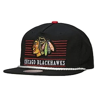 Men's Mitchell & Ness Black Chicago Blackhawks Ascend Deadstock Snapback Hat