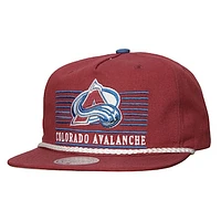 Men's Mitchell & Ness Burgundy Colorado Avalanche Ascend Deadstock Snapback Hat