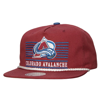 Men's Mitchell & Ness Burgundy Colorado Avalanche Ascend Deadstock Snapback Hat